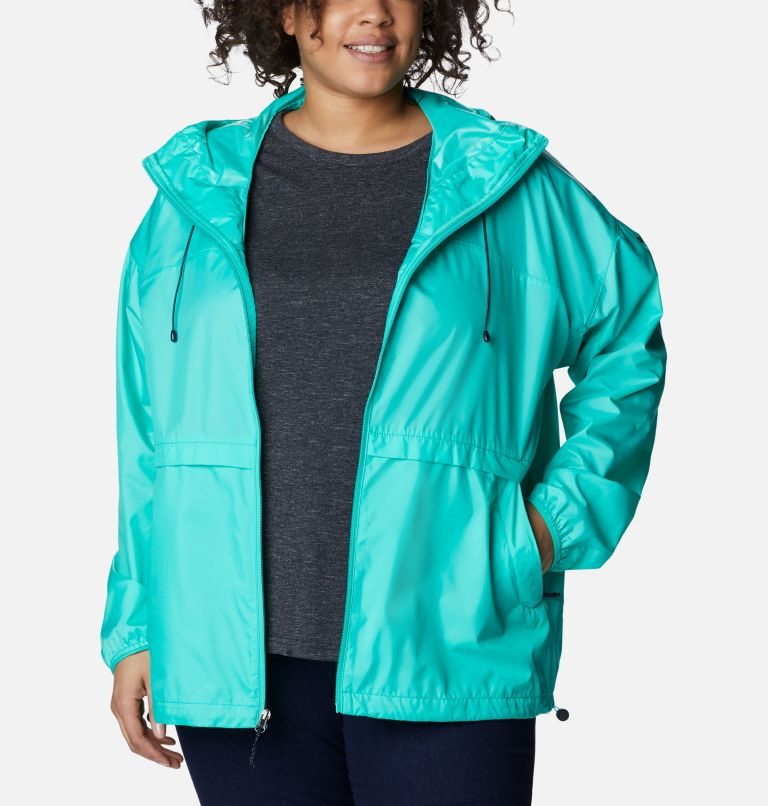 Columbia Alpine Chill Windbreaker Jakke Dame Turkis | Plus Size 54136S